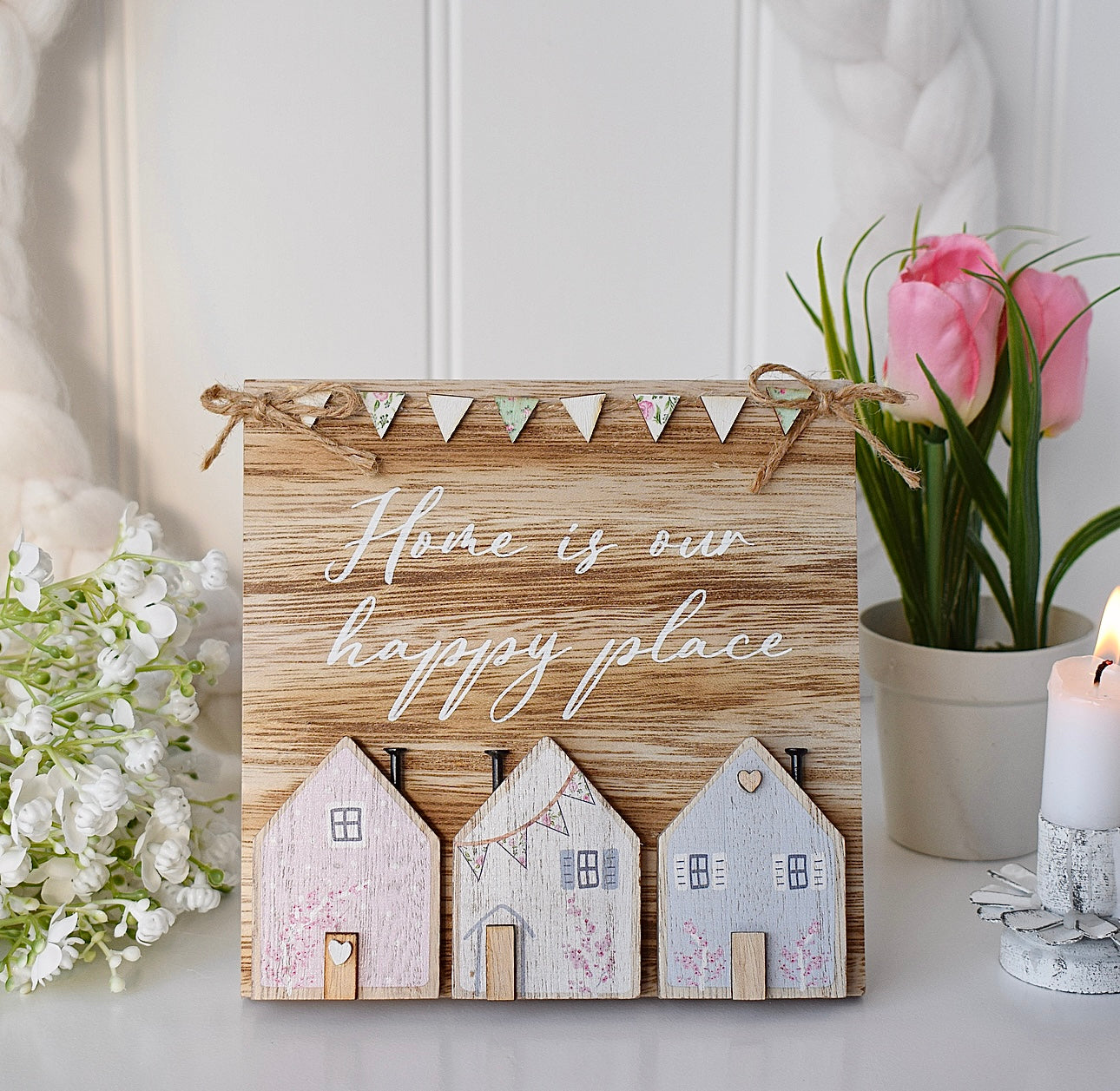 Home is our Happy Place Easel Sign
