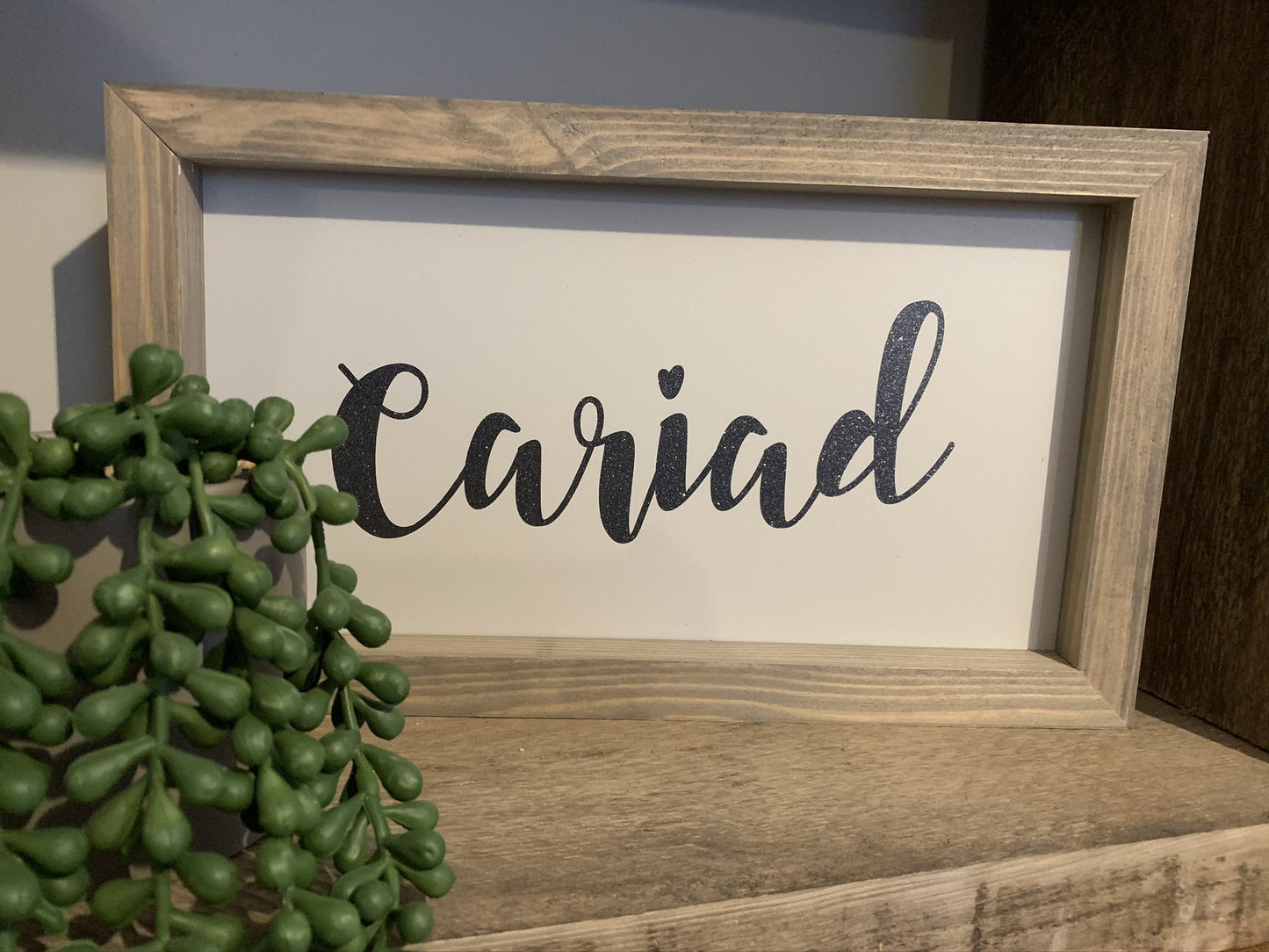 Cariad Framed Sign - Ltd Edition
