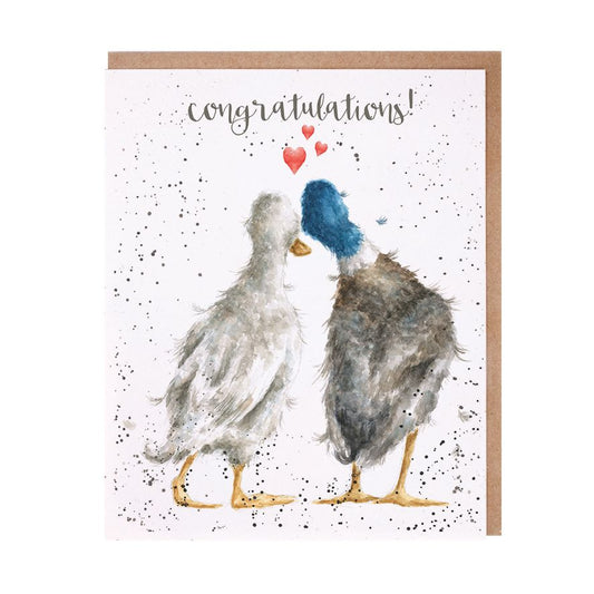 Wrendale 'Duck Love' Congratulations Card