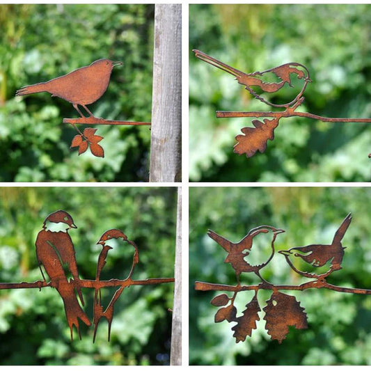 Metal Bird Treet Art - Blackbird, Sparrow, Swallow or Wren