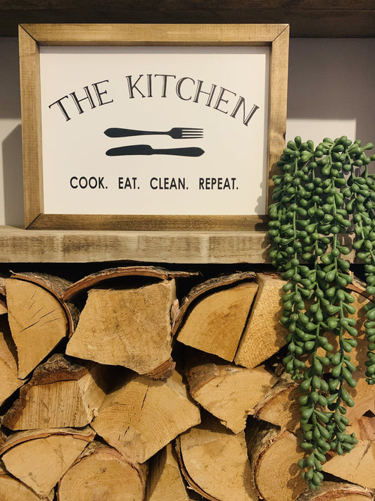The Kitchen Framed Sign