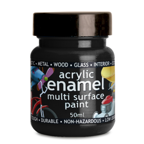 Polyvine Acrylic Enamel Paint - Black