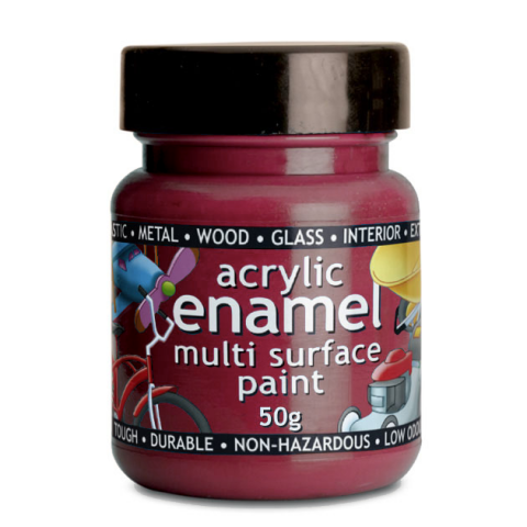Polyvine Acrylic Enamel Paint - Crimson