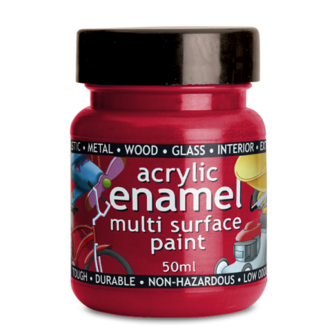 Polyvine Acrylic Enamel Paint - Ferrari Red