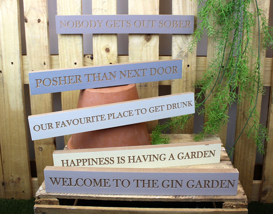 Engraved Garden Sign - 5 Designs