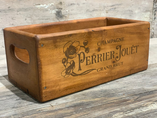 Perrier Jouet Champagne Wooden Crate
